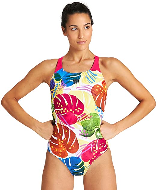 Women Tropics Swim Pro Back One Piece